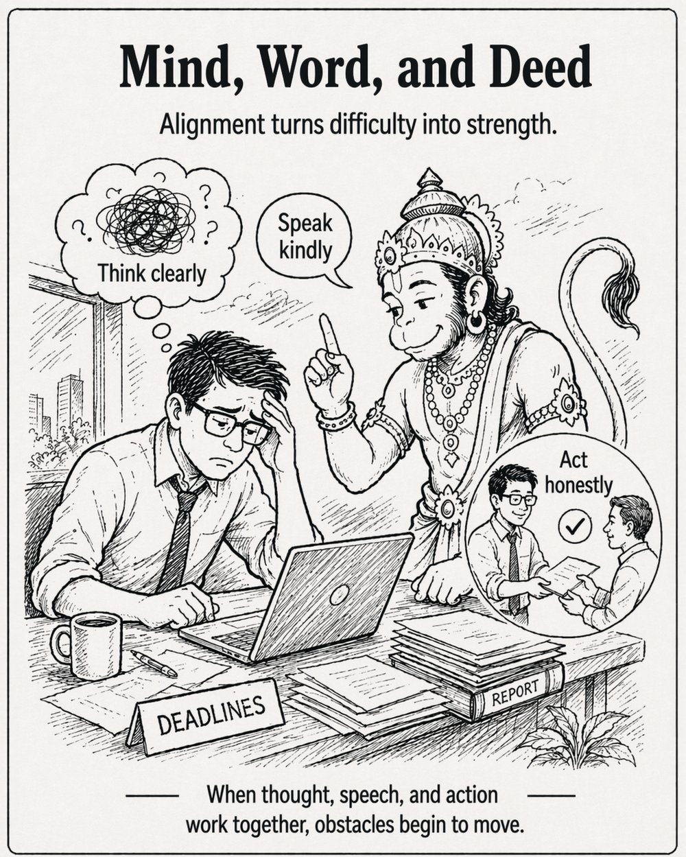 Mind, Word, and Deed