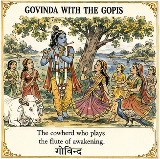 The cowherd who plays the flute of awakening