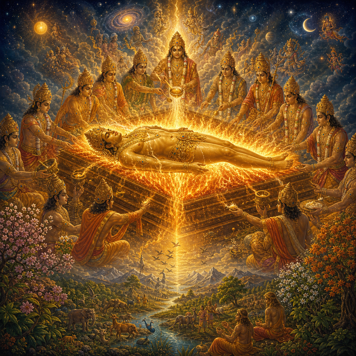 The primal sacrifice of creation