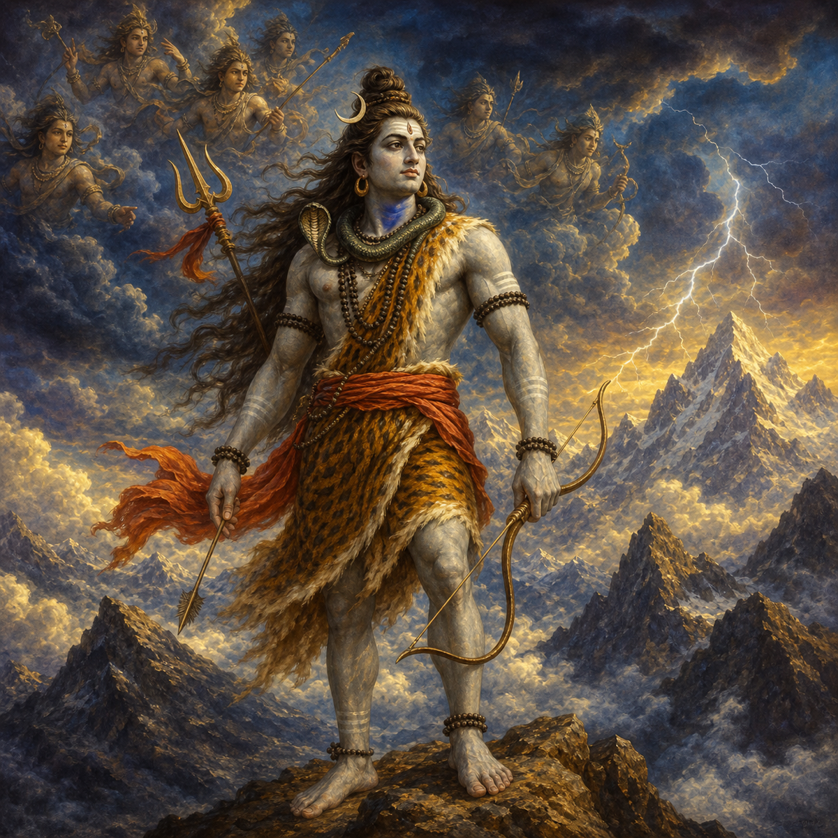 Rudra, god of storm and mountain