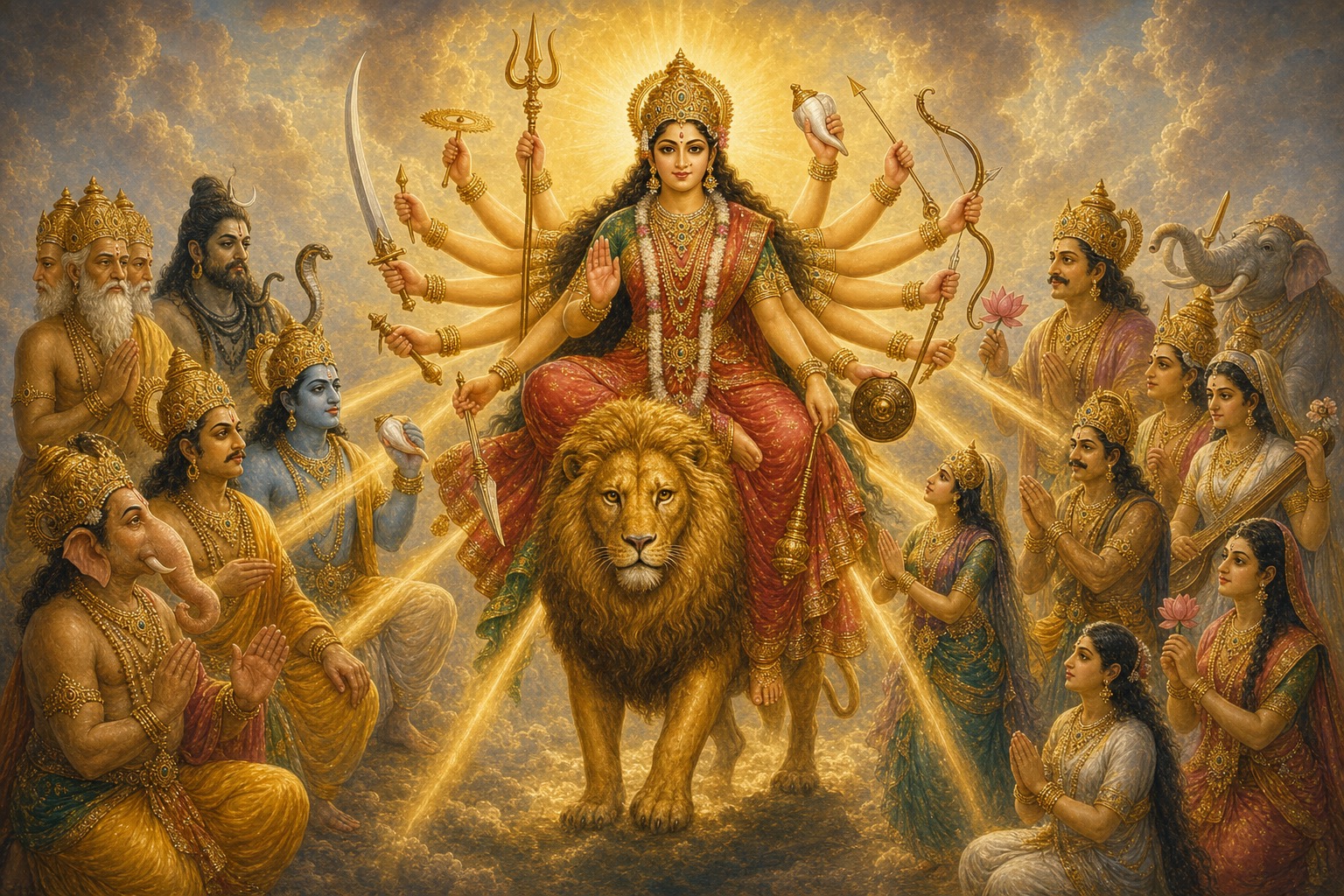 देवी का प्राकट्य · देवी भागवत