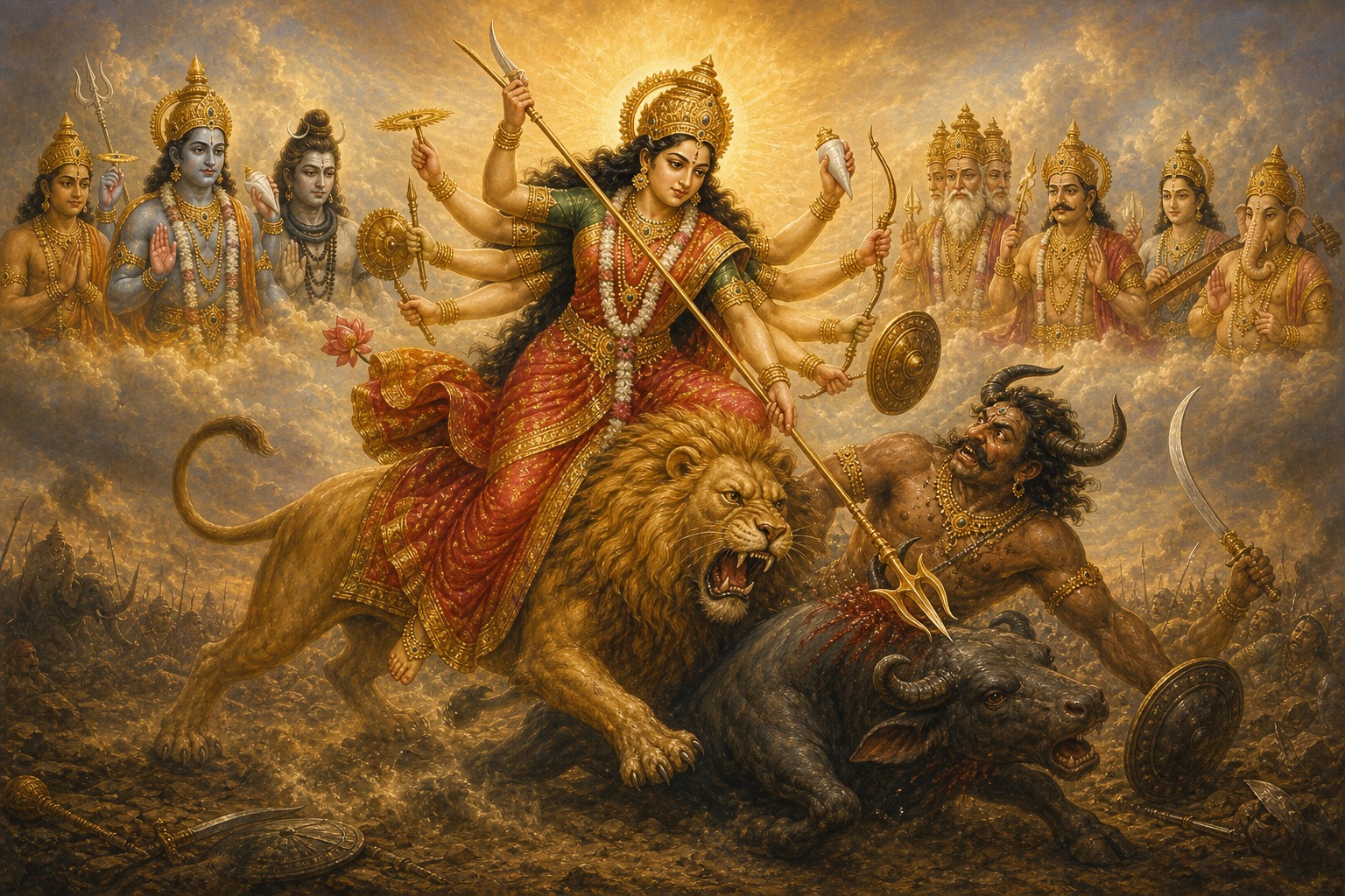 महिषासुर-वध · देवी भागवत