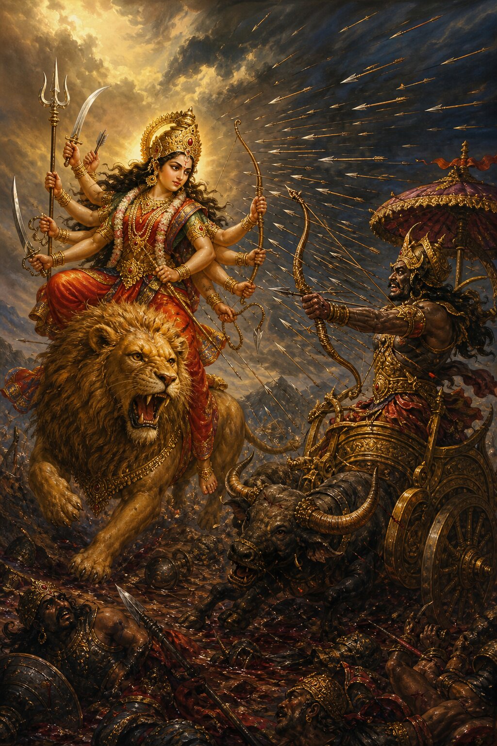 सिंहवाहिनी दुर्गा