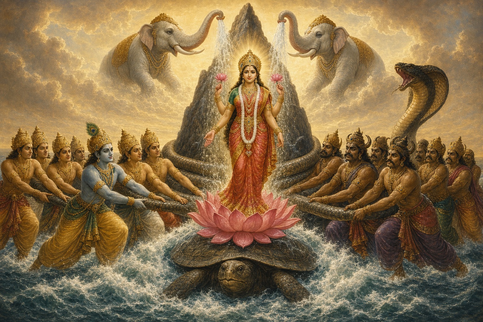 समुद्र-मंथन · विष्णु पुराण
