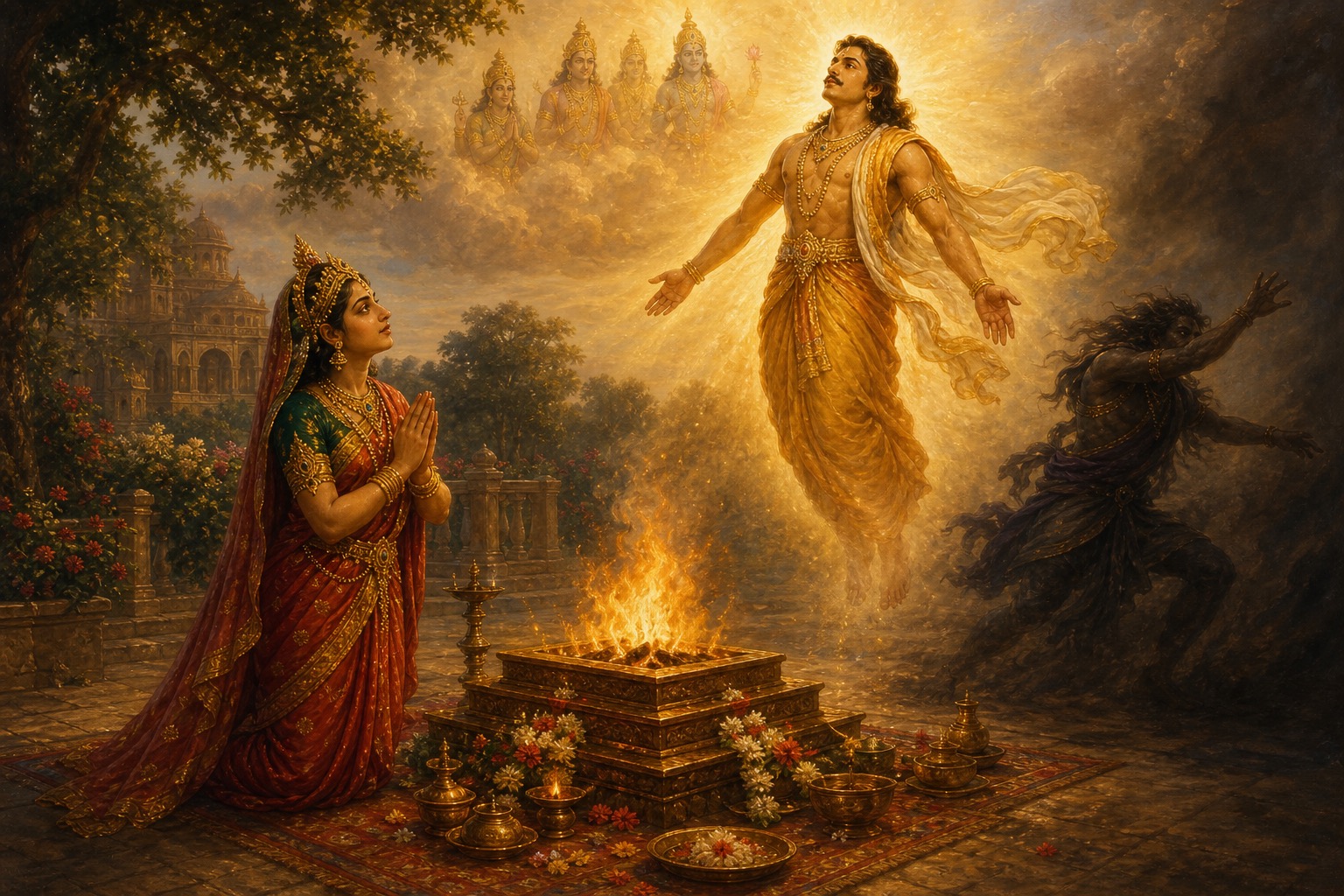 Mayamoha and King Shatadhanu